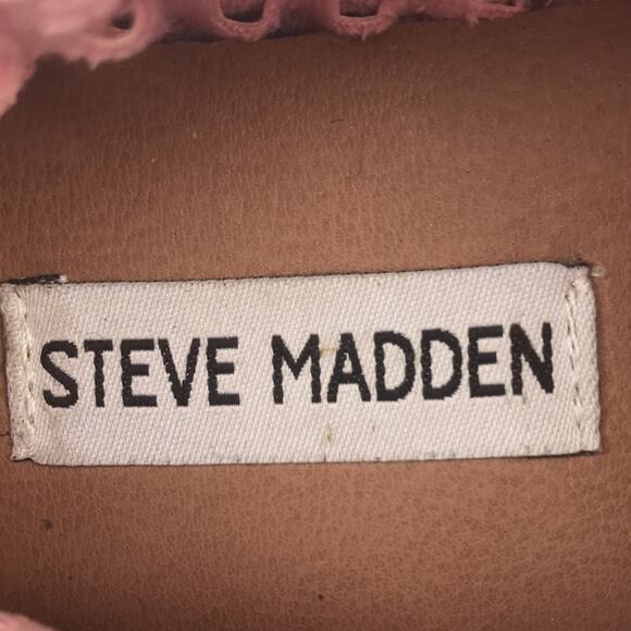 Steve Madden Adly Slip On Shoes Sneakers Woven Leather Blush Pink Size 6 - Picture 11 of 11